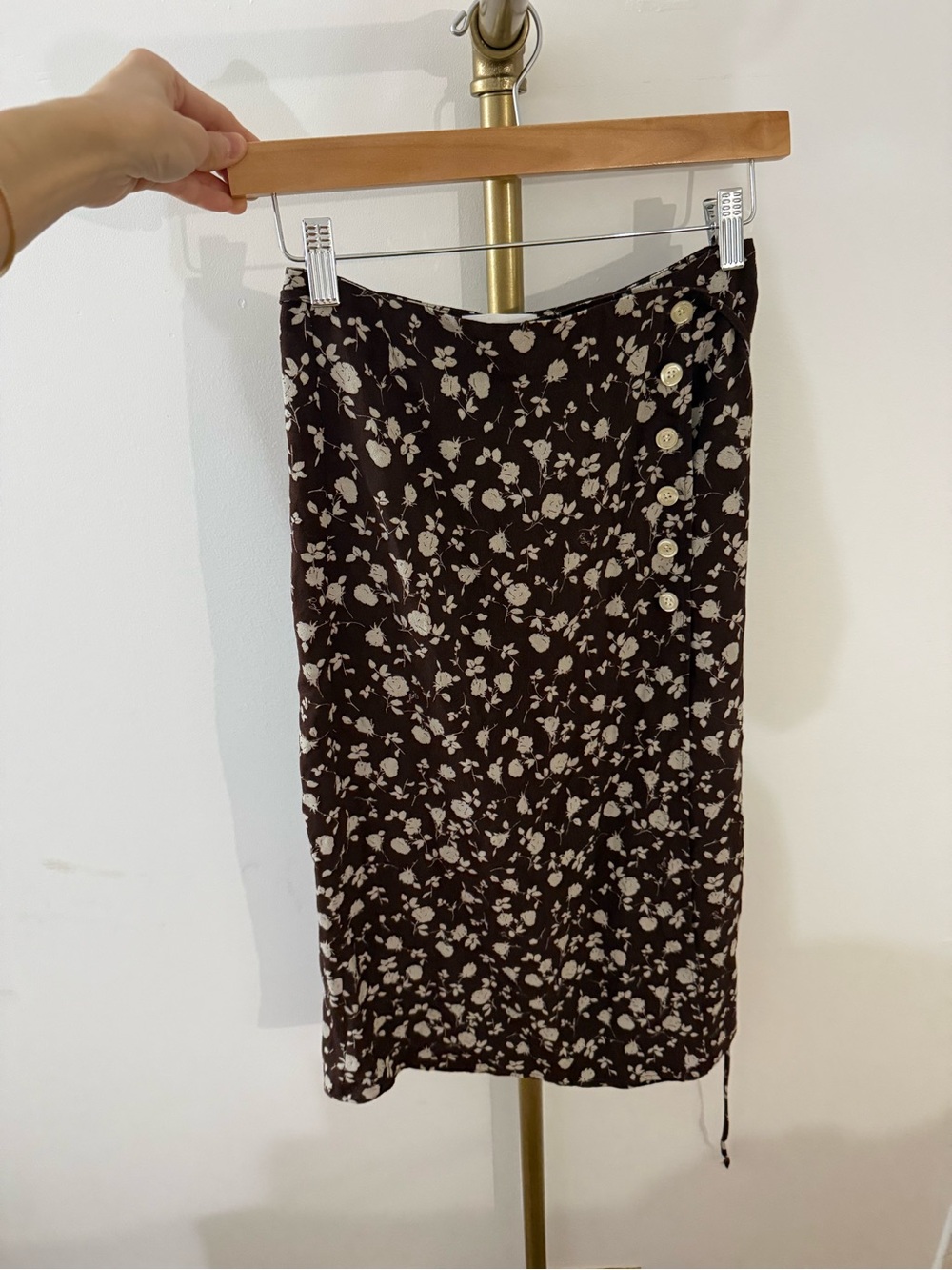 rouje floral wrap skirt fr34